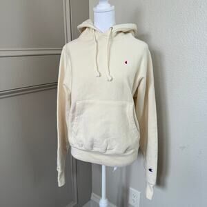 Women's Cream Champion Reverse Weave Oversized Hoodie, XS GF68 8NZ